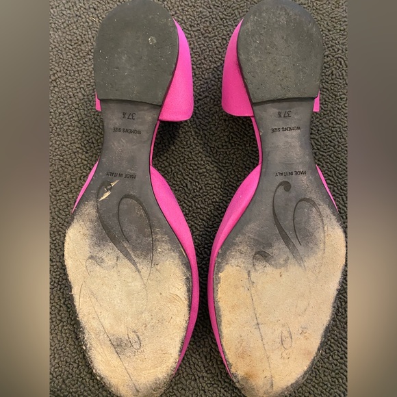 Roger Vivier Flats 37.5 hot pink satin - Picture 4 of 5
